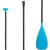 Generico Stand up Paddle Board, Pagaia Interamente in Fibra di Carbonio Rossa o Blu, Tre sezioni Staccabili(Red)