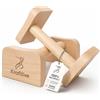 Krafitive Set di 2 maniglie per flessioni in legno, portata 150 kg, in legno di faggio massiccio, parallele per calisthenics e allenamento di forza, barre ergonomiche per flessioni, impugnatura