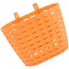 KICHOUSE Cesto Portaoggetti per Bicicletta in Plastica Arancione Superficie Liscia, Pratico e Decorativo per Bici