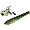 Generic Canna da pesca a penna, 20,3 x 2,5 cm, pieghevole, tascabile e mulinello, asta compatta, attrezzatura portatile per la pesca in mare, stagno, fiume, che fornisce comodità di viaggio per i pescatori
