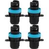 Toddmomy 4 adattatori per Pompa ad Aria per gommoni, valvole per Tubo Flessibile per SUP, convertitori per Kayak, Accessori per Paddle Board, connettore di gonfiaggio per Campeggio e Pesca, Colore