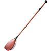 Generico Stand up Paddle Board, Pagaie for Canottaggio e Surf a Tre sezioni, Fibra di Carbonio in Legno Profondo con Lunghezza Regolabile