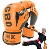 Générique Guanti da boxe per - Guanti protettivi regolabili e durevoli per giovani - Attrezzatura da boxe da combattimento traspirante, guanti da boxe morbidi Defender per kick boxing, thai per ragazzi