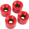 Gwyzax Ruote per skateboard, 4 pezzi, 60 x 45 mm, 78 A, a basso rumore, in poliuretano, per longboard, Land Surf (rosso)