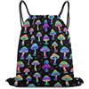 Generic Borsa Coulisse, Stampa Sacca Zaino Sportivo, Goth Gothic Magic Trippy Neon Mushroom, con Coulisse Borsa Palestra Scuola per Spiaggia, Yoga, Piscina, 36X42cm
