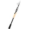 Generico Canna da pesca spinning con esca telescopica in carbonio, canna viaggio 2,1 m/2,4 m, peso M 5-21 g e MH 7-25(Spinning 210cm MH)
