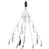Tsawntd Esche da Pesca Bass Alabama Umbrella Rig Bait 5 Bracci Ultraleggero treppiede Artificiale per Pesci 4 Foglie di salice Alabama Umbrella Rig Fishing Bass Bait Lures