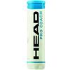 HEAD 4B PRO Coach Palline Tennis, Unisex Adulto, Giallo, Taglia Unica
