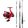 kolpo kit per la pesca surfcasting con canna 4.20mt 130 gr + mulinello combo ideale per la pesca di orate spigole mormore