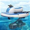 Generic Sci d'acqua gonfiabile elettrico per l'estate con scooter subacqueo, motore da 700 W, Motos Electricas Adultos, Barca Hinchable, carico massimo 220 kg, con custodia per elica