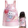 Generico Borsa Nuoto Bambini - Scomparti Separati Asciutto & Bagnato | Zaino Piscina Impermeabile Grande Formato | Carina Custodia Spiaggia Estiva Con Tasca Scarpe Per Ragazzi, Ragazze, Sport & Viaggio
