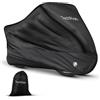 TechRise Telo Copri Bicicletta da Esterno per 2-3 Bici, 210D Oxford Copribici Impermeabile 220x110x95cm, Anti Polveri/Neve/UV, Copertura Copribici Telone de Copertura per MTB/Moto (Nero)