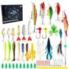Générique Calendario 'Avvento Pesca Natale,24 Giorni Conto alla Rovescia Natale Kit Pesca - Materiale di Esche Portatile per Pescatori Adulto Adolescente Acqua e Salata