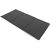 RUWLFE Tappetino da ginnastica pieghevole a tre pieghe, spesso, multifunzionale, for palestra, yoga, stretching, tumbling per Yoga e Pilates(Black)