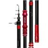 Generico Canna da pesca telescopica spinning pesante Big Fish 20 kg Fibra di carbonio Viaggio Acqua salata dolce(3.0 m)