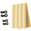FytStycale Lettino Prendisole di Ricambio, Facile da Installare, Portatile, per Piscina E Giardino, Pieghevole, Giallo 160cmx52cm