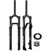 LHHL Forcella Sospensione pneumatica per Mountain Bike 26 27,5 29 Tubo Dritto 1-1/8 Forcelle Anteriore per Bicicletta Corsa 120mm QR 9 * 100mm per MTB AM XC(26'')