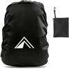 PINEPAN Copertura antipioggia per zaino, con strisce riflettenti, impermeabile, per escursionismo, campeggio, ciclismo, attività all'aperto e viaggi, nero, 45 l