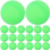 YARNOW 100 palline da ping pong: palline da tennis da tavolo senza giunture - Sfere da ping pong verdi da 40 mm - Sfere in plastica opaca per decorazioni natalizie, progetti artistici e oggetti di
