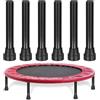 MAGICLULU Coperture Antiscivolo per Stabilità Set 6 per Gambe Trampolino in Gomma e Inox, Resistenti alle Intemperie e Uso Outdoor