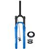 LHHL 26 27,5 29 Forcella Ammortizzata ad Aria per MTB QR 9 * 100mm Tubo Dritto 1-1/8 Forcelle Anteriore per Mountain Bike XC AM Corsa 120mm Rimbalzo Regolazione(Black,27.5'')