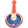 Omquot Gioco di Lancio degli Anelli per Bambini Giocattolo Interattivo Genitore-figlio per Giochi All'aperto in Casa Set Leggero di 5 Anelli