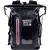 Gralara Borsa stagna Impermeabile 25L Borsa Galleggiante per Kayak Leggera e di Grande capacità Zaino Impermeabile per Kayak Campeggio Vela, Nero