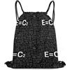 Generic Math Class Formula Equations Borsa Sportiva Zaino con Cordone Pieghevole Stringa per Spiaggia Viaggi Vacanze Borsa Coulisse 36X42Cm