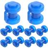 GATHINESS 10 Pezzi Copertura per Trampolino in Pp Blu Installazione Stabile e Protezione Riduce Infortuni, Ricambio Professionale per Parti di Trampolino