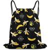 Generic Banana Fruit Funny Pattern Borsa Palestra Sacca con Cordoncino Pieghevole Unisex per Escursionismo Nuoto Campeggio Borsa con Cordoncino 36X42Cm