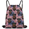 Generic Greater Swiss Mountain American Flag Borsa Coulisse Sacca con Cordoncino Unisex Stringa per Vacanze Yoga Uomo Borsa Palestra 36X42Cm