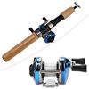 Santing Mulinello Da Casting Spinning Leggero Per Pesca All'aperto, In Barca E Sul Ghiaccio (Blu, 12)