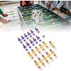 TIKATARER Calcio Balilla da Uomo di Ricambio, Set da 22 Pezzi per Giocatori di Calcio da Tavolo in Resina, Giocatori di con Pallone da da 1,4 Pollici per Biliardini da 1,4 Metri