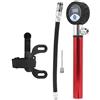 RiToEasysports Pompa per Bici Portatile 120PSI, Gonfiatore Manuale per Pneumatici con Display Digitale LCD, per Valvole Presta, Biciclette da Strada di Montagna (rosso)