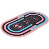 Tofficu Tappetino Yoga Insonorizzato e Antiscivolo Design Pieghevole, Forma Ellittica in Poliestere e Silicone, per Pilates e Allenamento Domestico