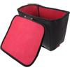GOOHOCHY Rivestimento per Cesta Bici, Imbottitura Nero per Mountain Bike | Sponda in Spugna, Tessuto Non Tessuto e Pelle Microfibra, Superficie Antiscivolo, Lavabile