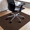 COSYLAND Tappeto Sedia Ufficio antiscivolo e silenzioso - Tappeto per Sedia con Ruote resistente ai graffi e facile da arrotolare (Marrone Scuro)