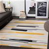 Livabliss Atlanta Tappeto Salotto Moderno per Casa, Sala da Pranzo e Cucina Tappeto Geometrico Astratti Neutri Aztechi Stile Boho, leggera da Pulire, Ampio 120x170cm, Senape, Grigio, Beige