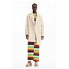 Desigual, Cappotto doppiopetto bouclé, Donna, Poliestere, Bianco, L
