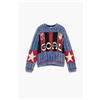Desigual, maglione con bottoni Mickey, Bambini, Cotone, Blu, 11/12