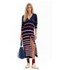 Desigual, Giacca midi onde, Viscosa, Blu, M