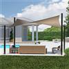 Coolaroo Dualshade - Tenda Parasole Iridescente per Esterni, con Protezione UV al 95% e Kit di Montaggio, per Patio, Giardino, Piscina e Cortile, 350 x 240 cm, Rettangolare, ciottoli