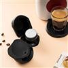 Cuifati Per Adattatore di Caffettiere Riutilizzabile di Dolcegusto, Adattatore Capsule con Pennello e Cucchiaio, Convertitore Capsule a Macchina da caffè Ricaricabile, Flip Desig