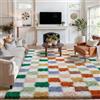 HUGEAR Tappeto Salotto 240x300cm Multicolore Bianco Moderno