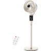 Wopigh Ventilatore a Piantana Silenzioso, DC Ventilatore Silenzioso Potente con Telecomando 60°+90° Oscillazione , 102CM Altezza ,12 Velocità, Timer 12H Altezza Regolabile (L)