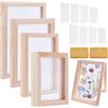 NBEADS 4 Set di Schermi In Legno per La Fabbricazione Della Carta, Telaio per Stampi per Fabbricazione Della Carta con Tessuto Non Tessuto Spugna Abrasiva per Forniture Fai Da Te Lavoretti con Carta