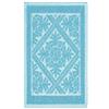 Pierre Tappeti Tappeto Sardo AZZURRO 55x90 cm lavabile 100% cotone prodotto in Sardegna. Tappetino bagno cucina ingresso pratico morbido.