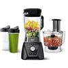 Oster Set di frullatori e robot da cucina con 3 impostazioni per frullati, frullati e tritare alimenti, include 2 tazze e coperchi da 24 once, grigio carbonio