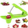 XUHN Snocciolatore Ciliegie e Olive in Acciaio Inox, Denocciolatore per Ciliegie, Olive e Datteri Rossi(Verde)