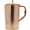 Generic RSGM - Caraffa per acqua in puro rame, senza giunture, a prova di perdite, design martellato, 1,5 litri